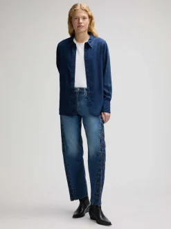 Lee Damen Langarmhemd - Classic in denim