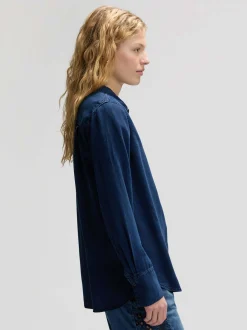 Lee Damen Langarmhemd - Classic in denim