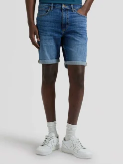 Lee Herren Jeansshorts - Rider in medium stone denim