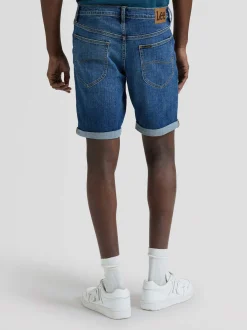 Lee Herren Jeansshorts - Rider in medium stone denim