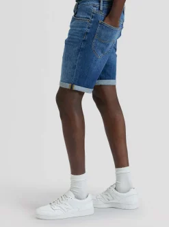 Lee Herren Jeansshorts - Rider in medium stone denim