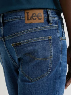 Lee Herren Jeansshorts - Rider in medium stone denim