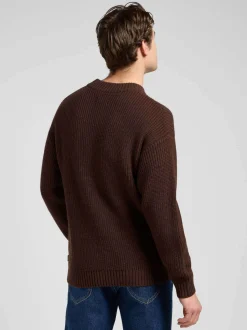 Lee Herren Pullover - Chunky Crew in mocca