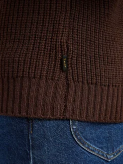 Lee Herren Pullover - Chunky Crew in mocca