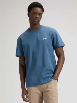 Lee Herren T-Shirt in blau - Ausschnitt: Rundhals