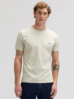 Lee Herren T-Shirt in ecru - Ausschnitt: Rundhals