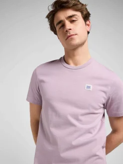 Lee Herren T-Shirt - Ww in altrosa - Ärmel: kurzarm