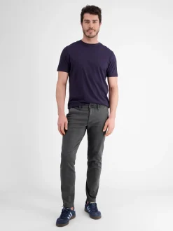 LERROS Herren Chino in dark stone
