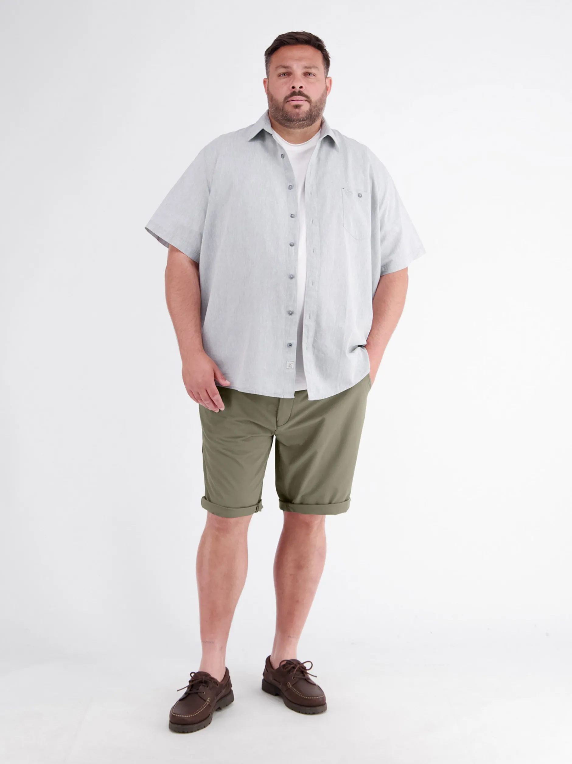 LERROS Herren Chinoshorts in oliv