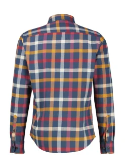 LERROS Herren Flanellhemd in blau