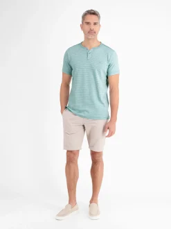 LERROS Herren Henleyshirt in blau