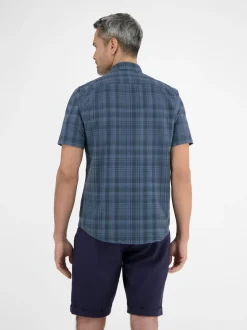 LERROS Herren Karohemd in blau