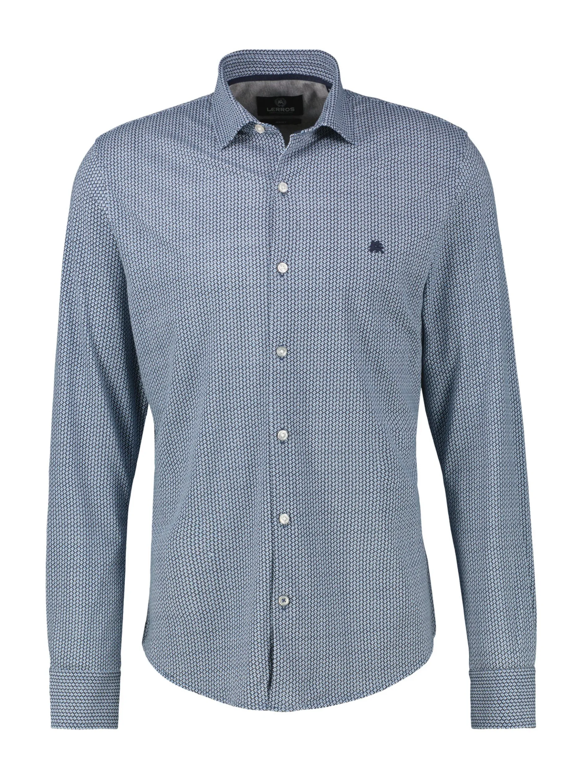 LERROS Herren Karohemd in blau