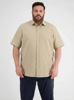 LERROS Herren Kurzarmhemd in beige