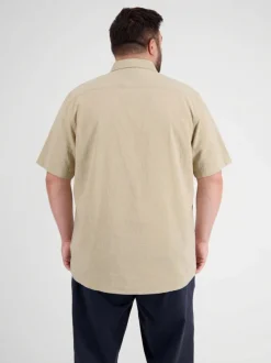 LERROS Herren Kurzarmhemd in beige