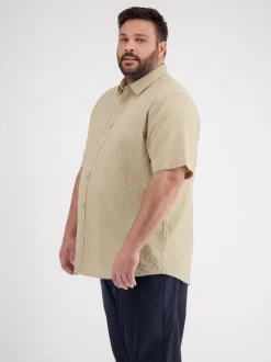 LERROS Herren Kurzarmhemd in beige