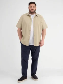 LERROS Herren Kurzarmhemd in beige