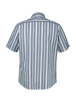 LERROS Herren Kurzarmhemd in blau