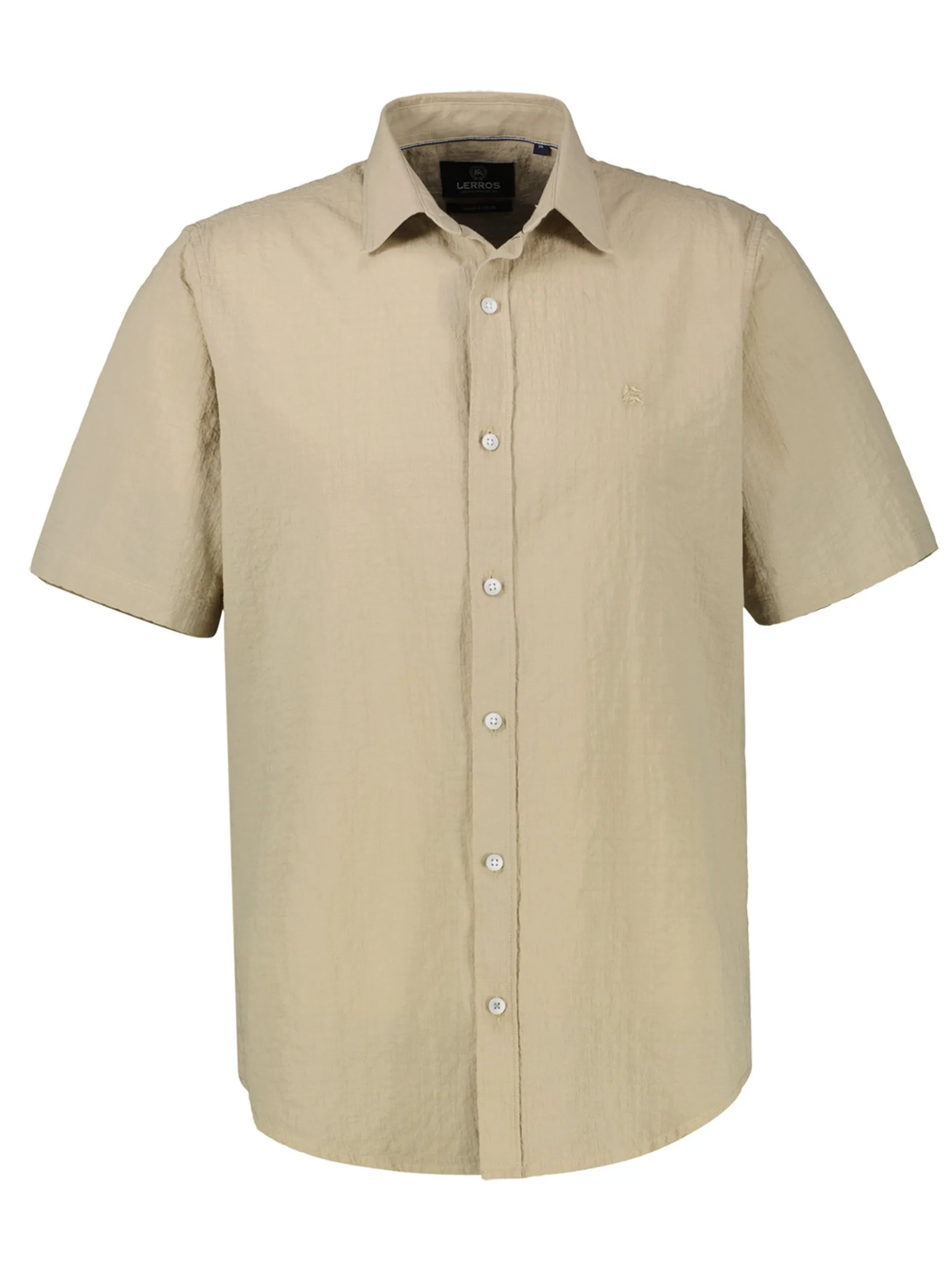 LERROS Herren Kurzarmhemd in beige