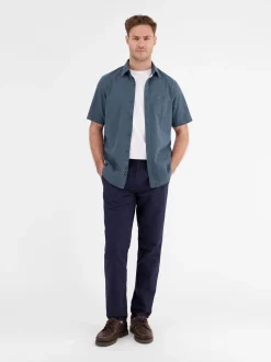 LERROS Herren Kurzarmhemd in blau