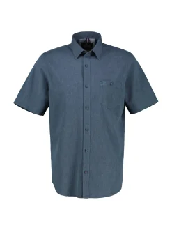 LERROS Herren Kurzarmhemd in blau