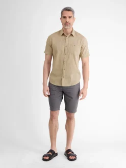 LERROS Herren Kurzarmhemd in beige