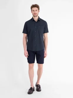 LERROS Herren Kurzarmhemd in blau