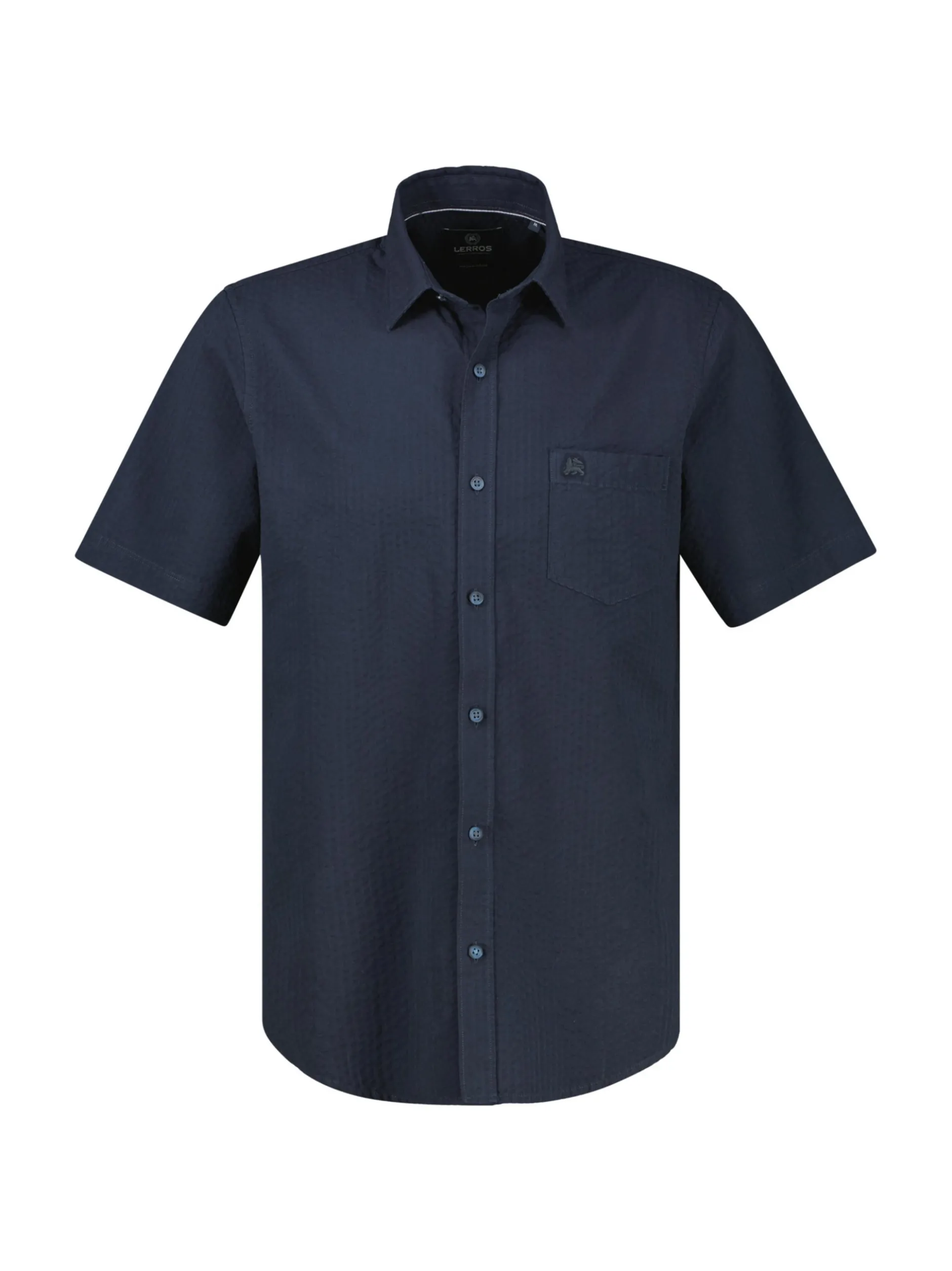 LERROS Herren Kurzarmhemd in blau