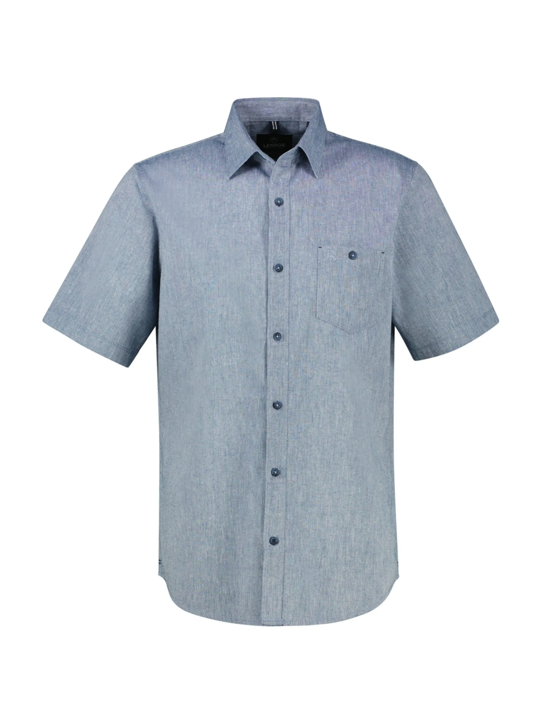 LERROS Herren Kurzarmhemd in blau