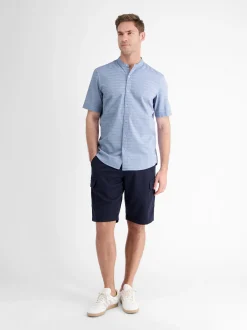 LERROS Herren Kurzarmhemd in blau