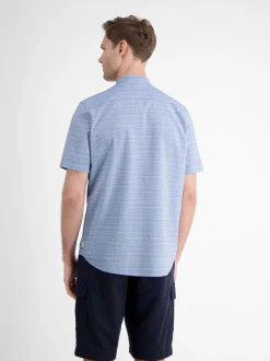 LERROS Herren Kurzarmhemd in blau