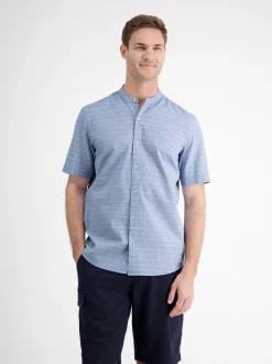 LERROS Herren Kurzarmhemd in blau