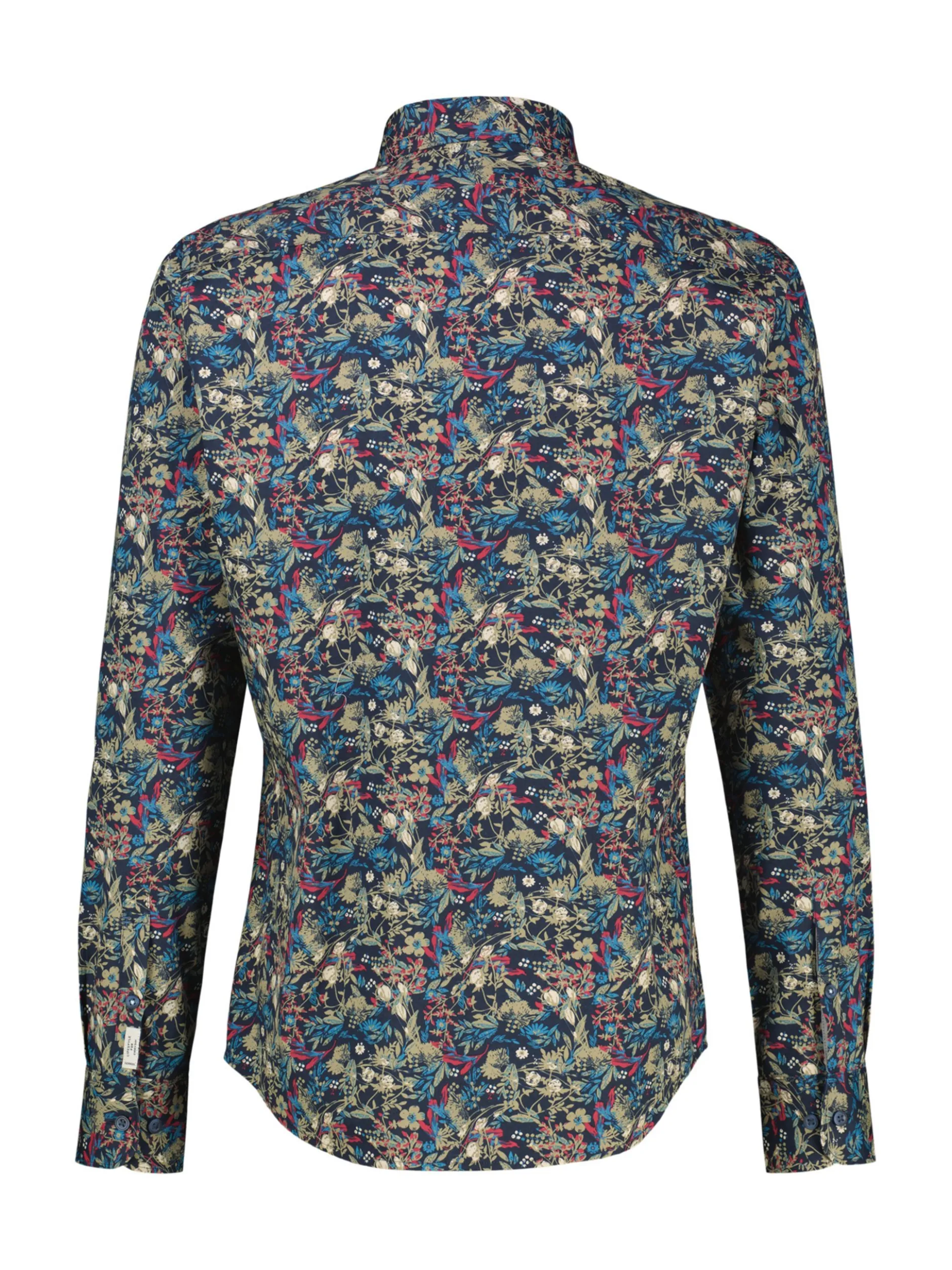 LERROS Herren Langarmhemd in blau