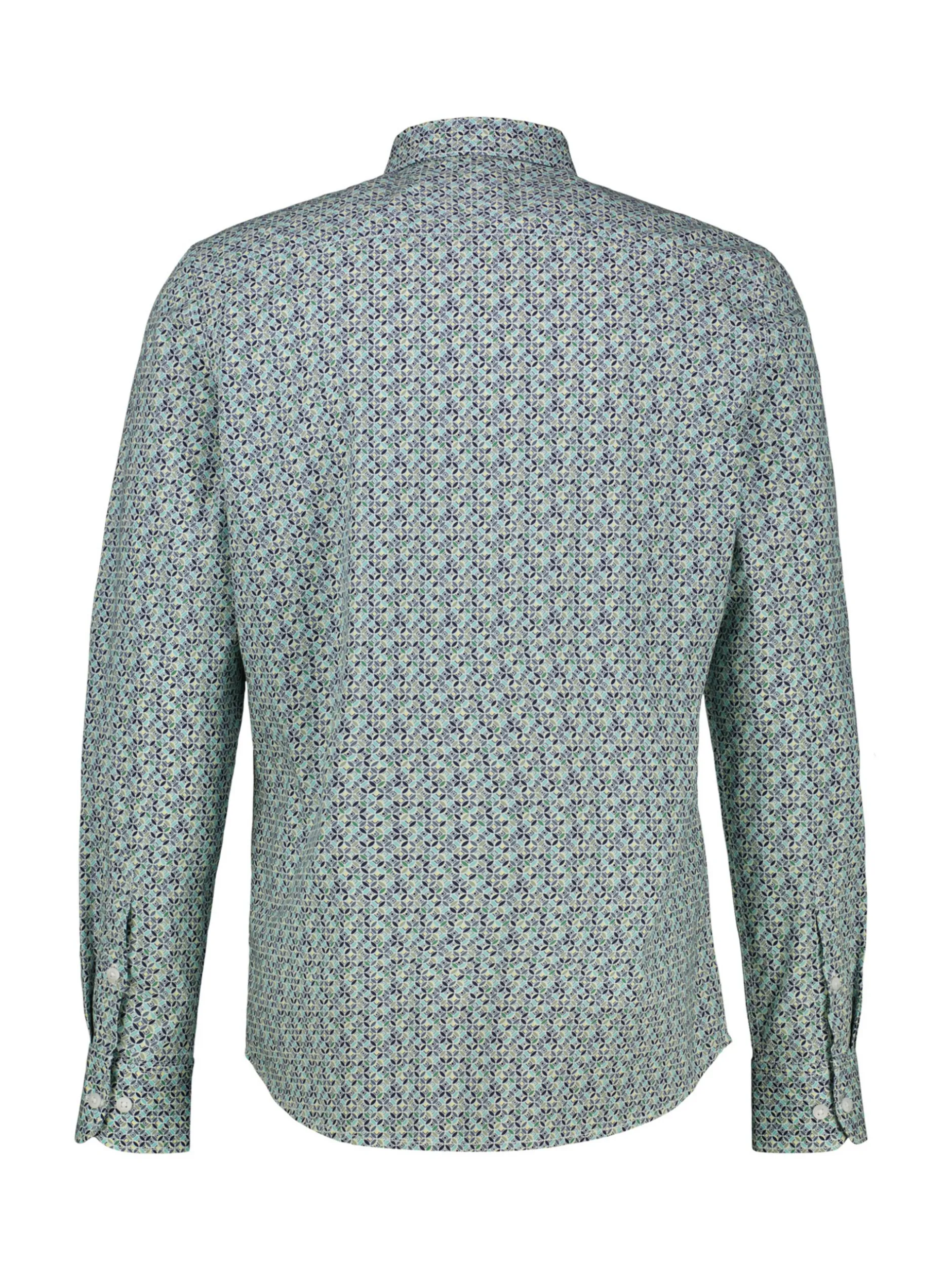 LERROS Herren Langarmhemd in blau