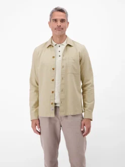 LERROS Herren Langarmhemd in beige