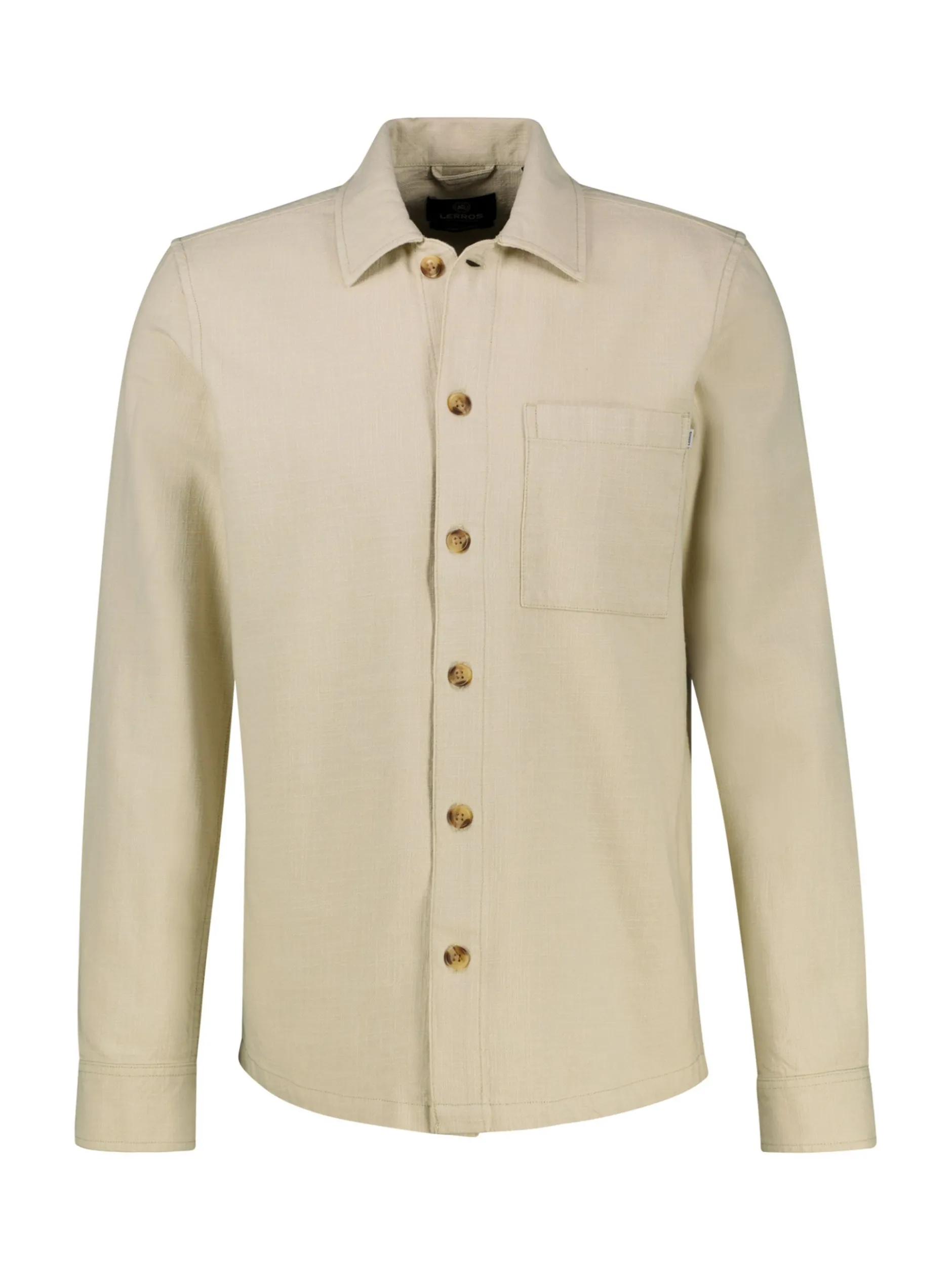 LERROS Herren Langarmhemd in beige