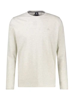 LERROS Herren Langarmshirt in ecru