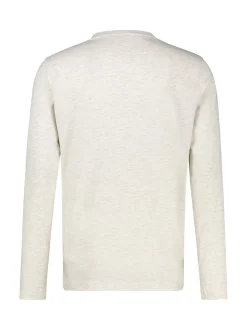 LERROS Herren Langarmshirt in ecru