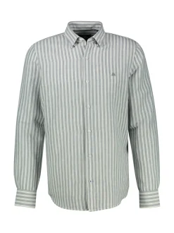 LERROS Herren Leinenhemd in grau