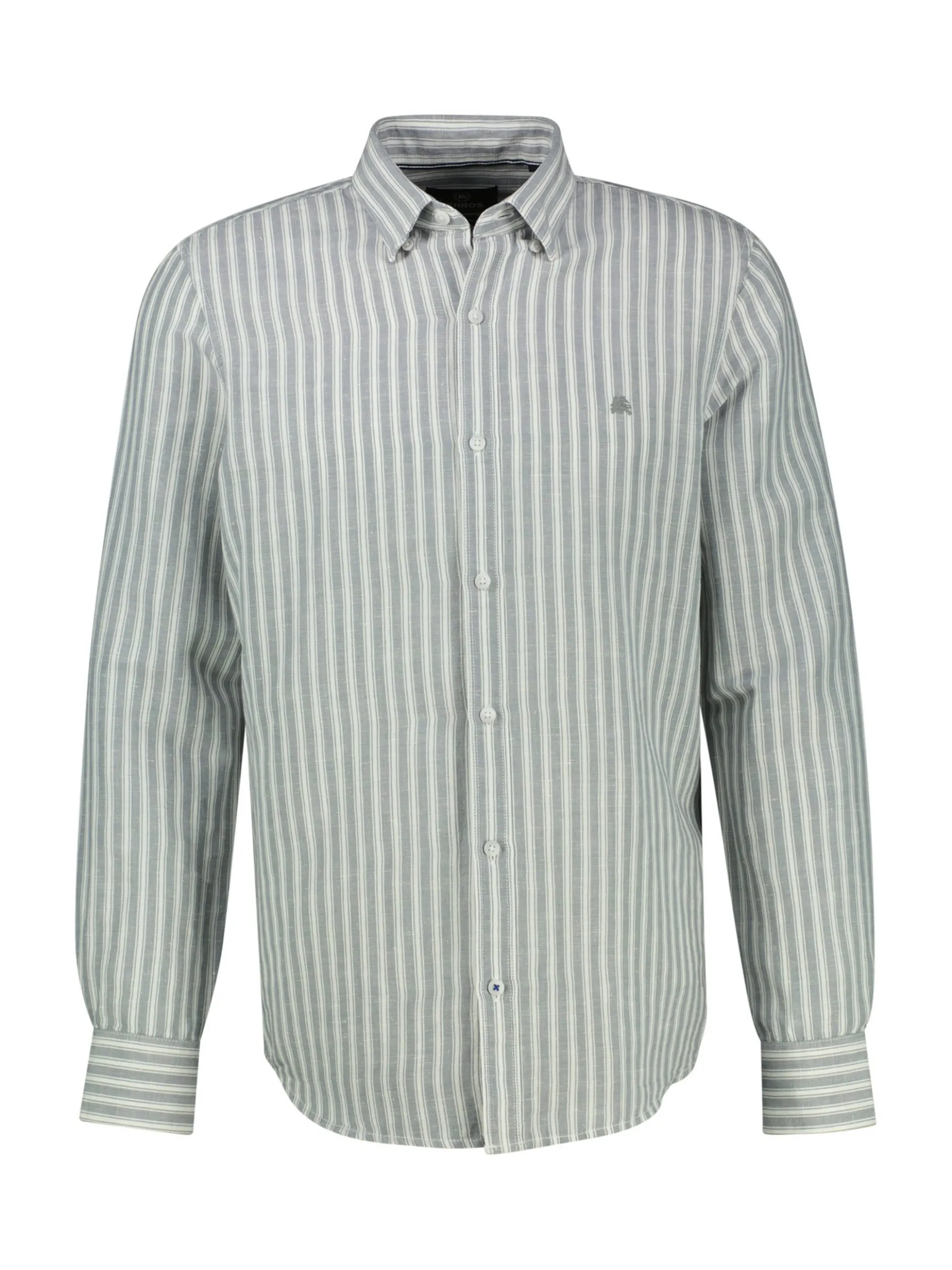 LERROS Herren Leinenhemd in grau