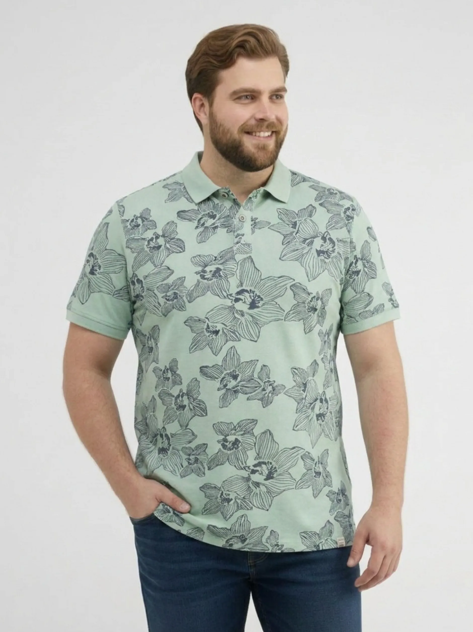 LERROS Herren Poloshirt in grün