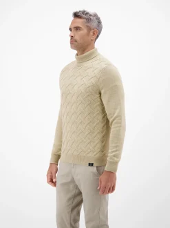 LERROS Herren Rollkragenpullover in beige