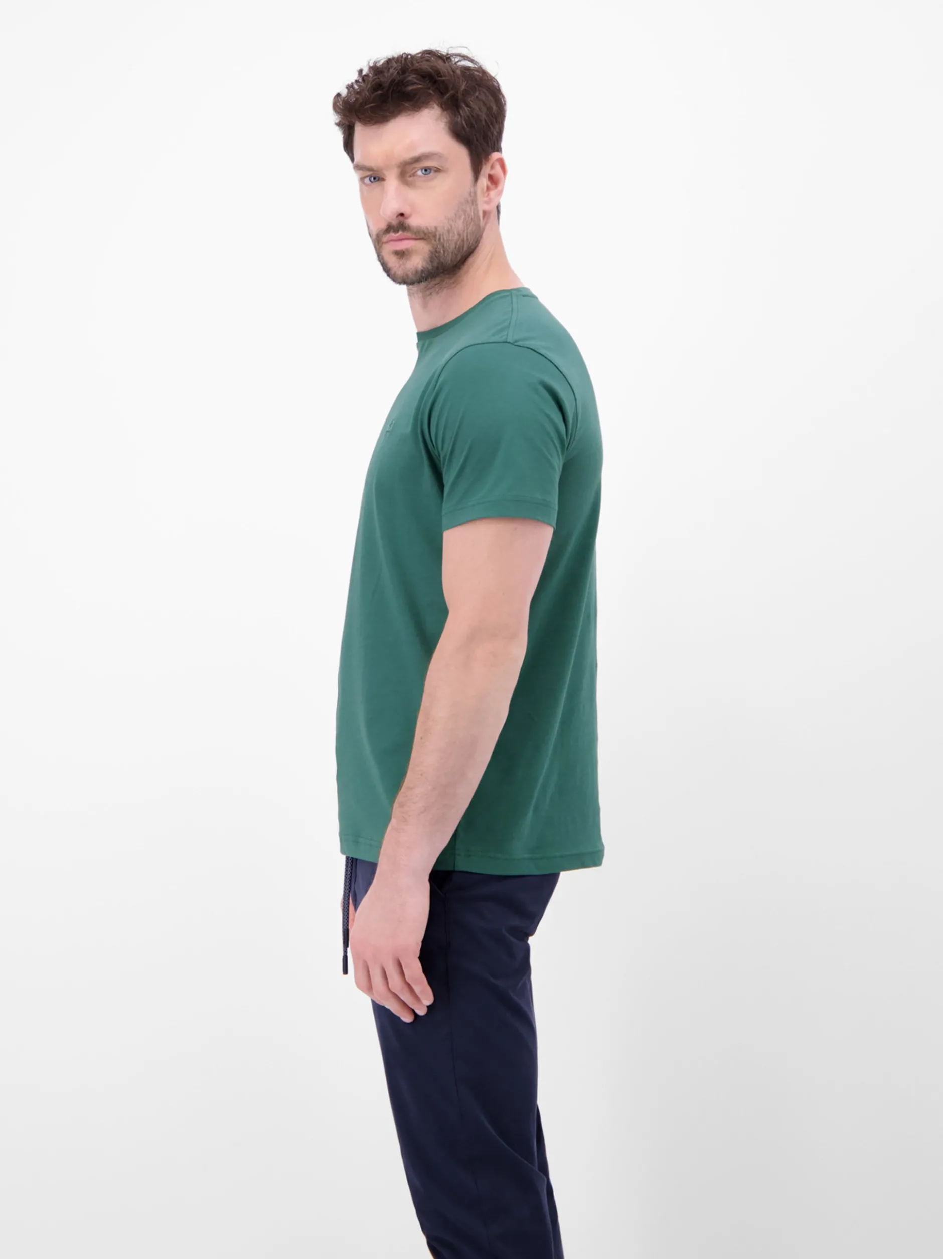 LERROS Herren Rundhalsshirt in grün