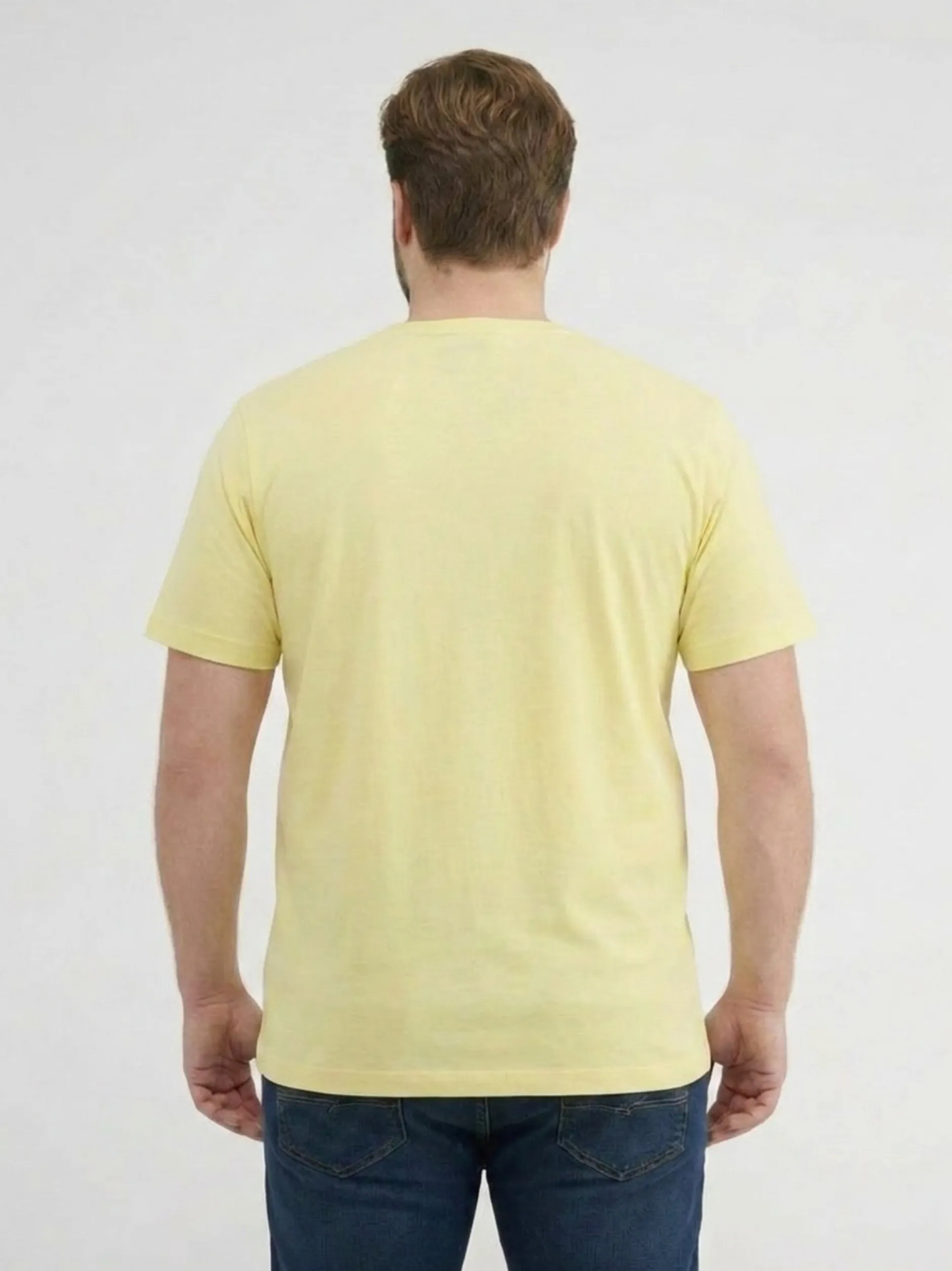 LERROS Herren Rundhalsshirt in gelb