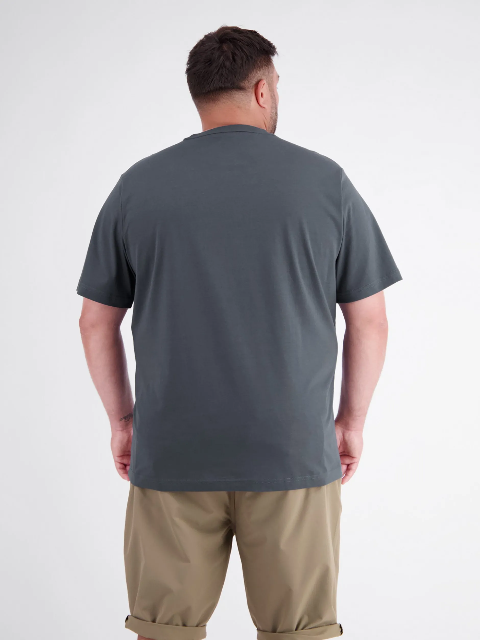 LERROS Herren Rundhalsshirt in grau