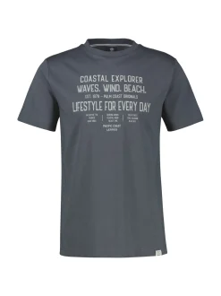 LERROS Herren Rundhalsshirt in grau