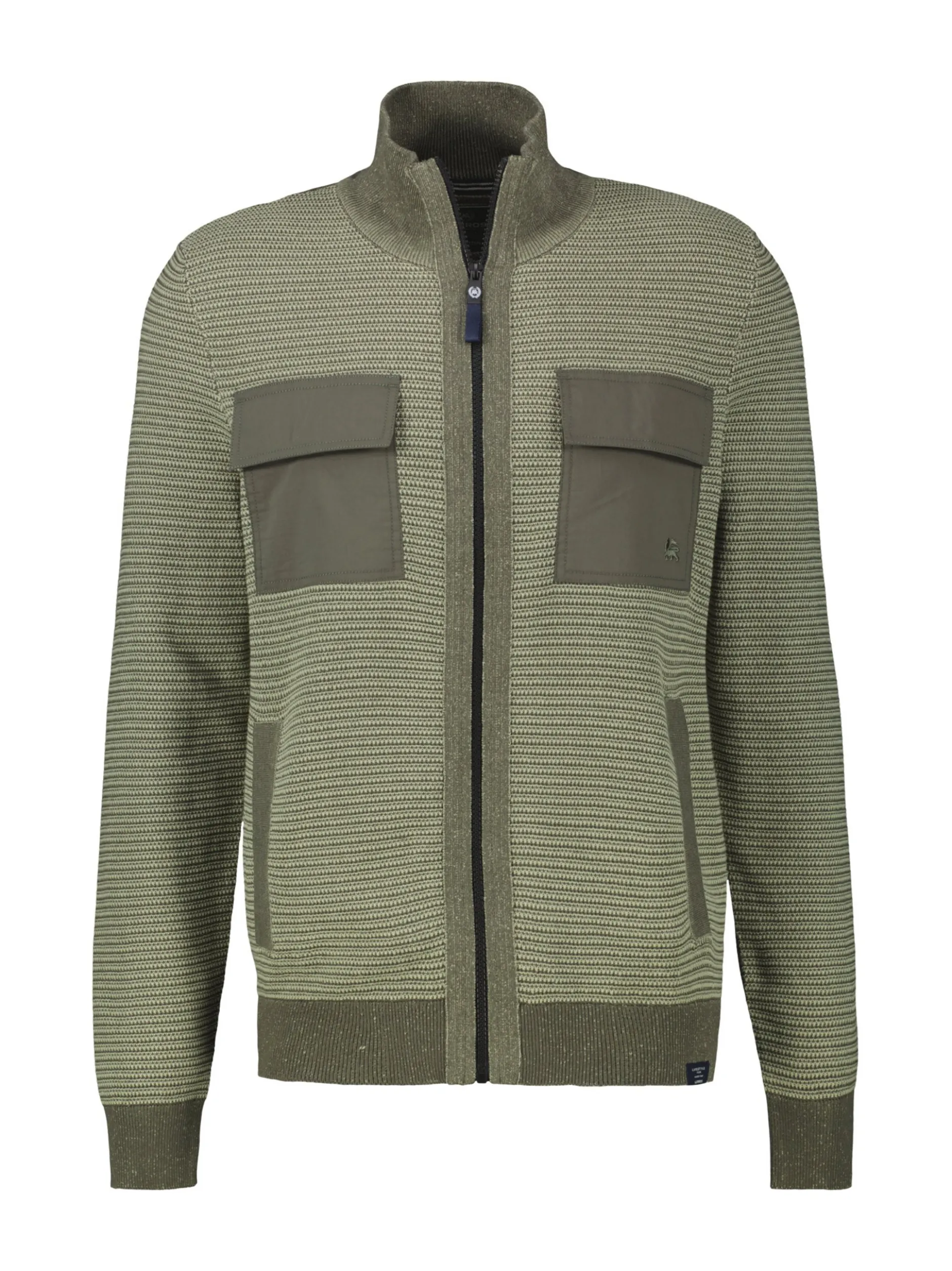 LERROS Herren Strickjacke in oliv