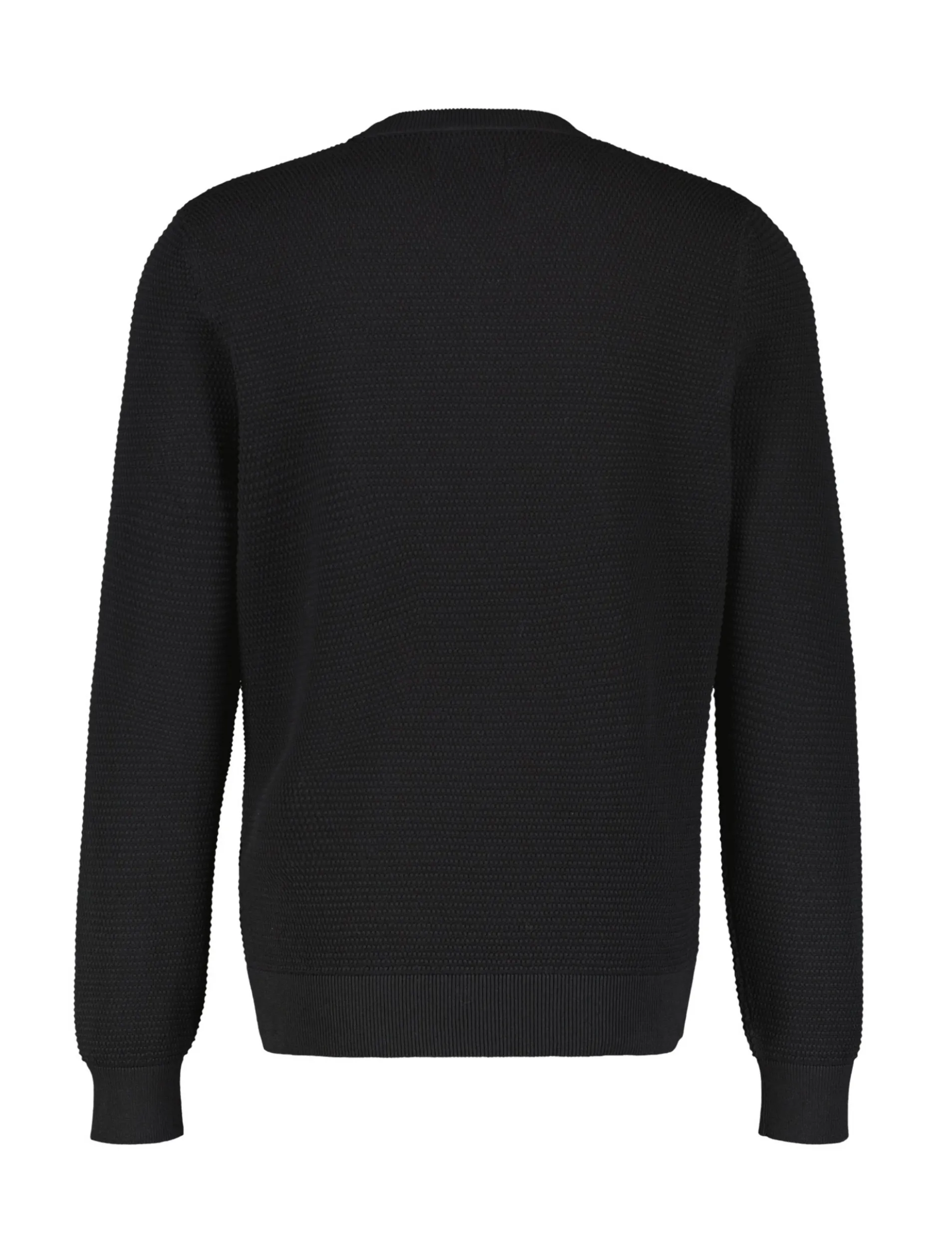 LERROS Herren Strickpullover in schwarz