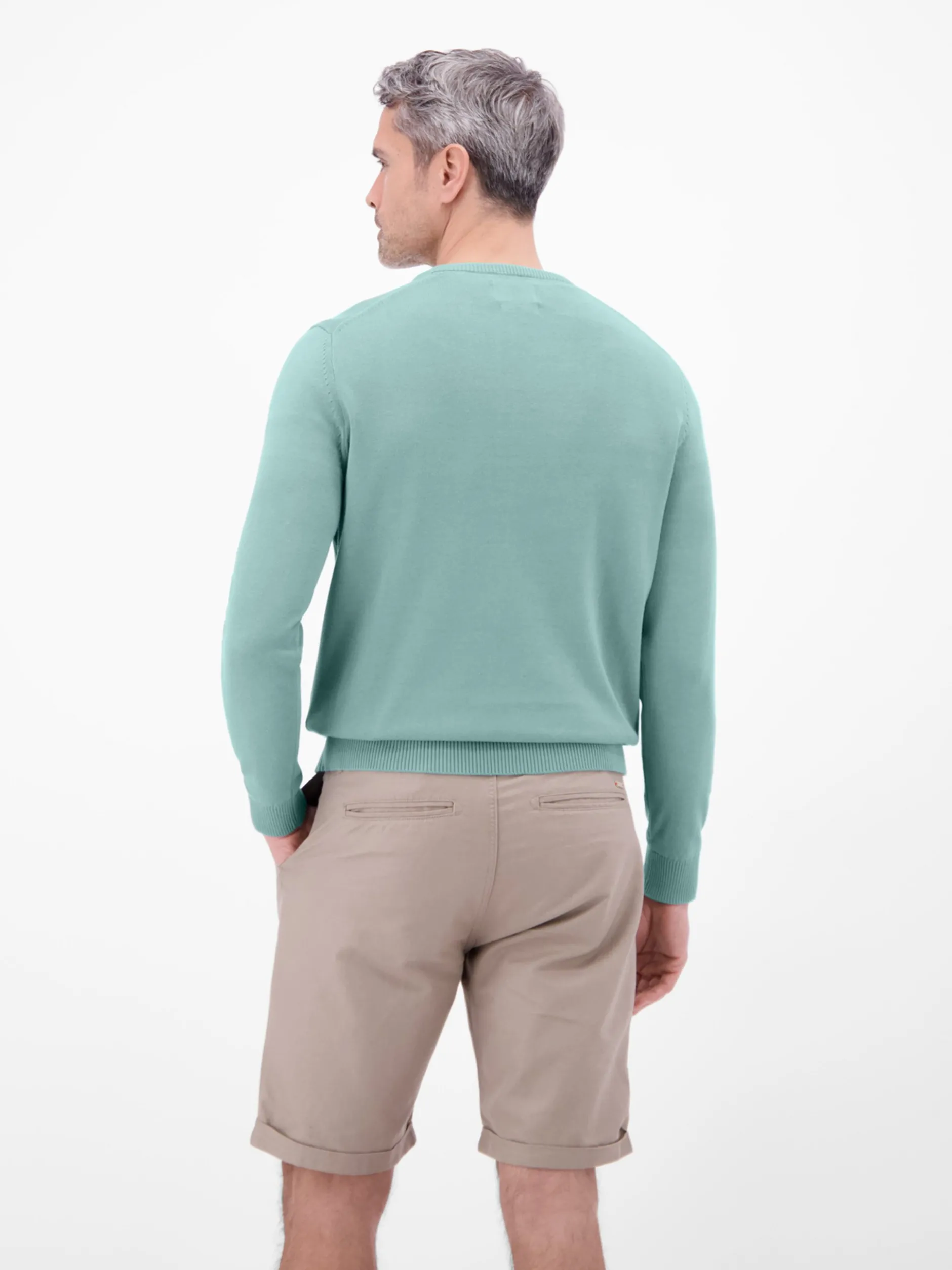 LERROS Herren Strickpullover in blau