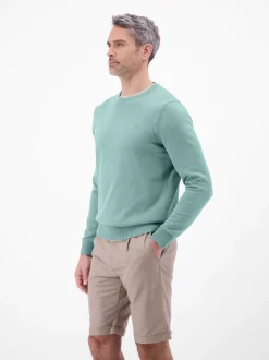 LERROS Herren Strickpullover in blau